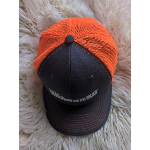Powered By Vanguard RICHARDSON Snapback Gray & Bright Orange Mesh Adjustable Hat - Picture 5 of 7